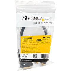 StarTech.com 1 ft DVI-D to 2x DVI-D Digital Video Splitter Cable - M/F