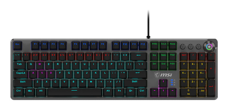MSI FORGE GK310 RED UK keyboard Gaming USB QWERTY UK International Black