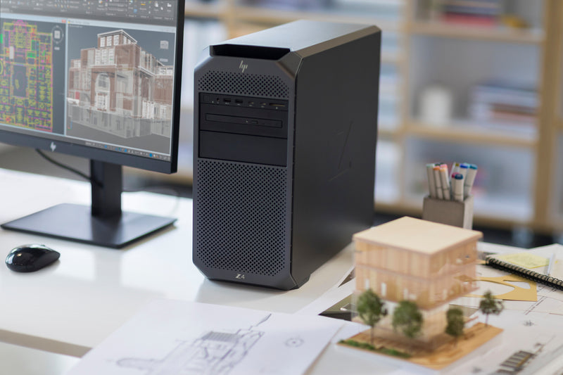 HP Z4 G4 Intel Xeon W W-2223 16 GB DDR4-SDRAM 1.26 TB HDD+SSD Windows 10 Pro Tower Workstation Black
