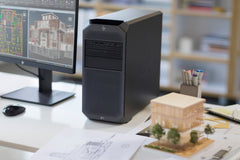 HP Z4 G4 Intel Xeon W W-2223 16 GB DDR4-SDRAM 1.26 TB HDD+SSD Windows 10 Pro Tower Workstation Black