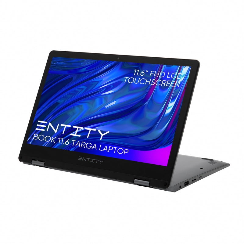 Entity Book 11.6" 2in1 Convertible Targa Laptop, Intel® Celeron® Dual-Core N4020, 11.6" HD Touchscreen, 4GB RAM, 128GB Storage, Windows 11 Home