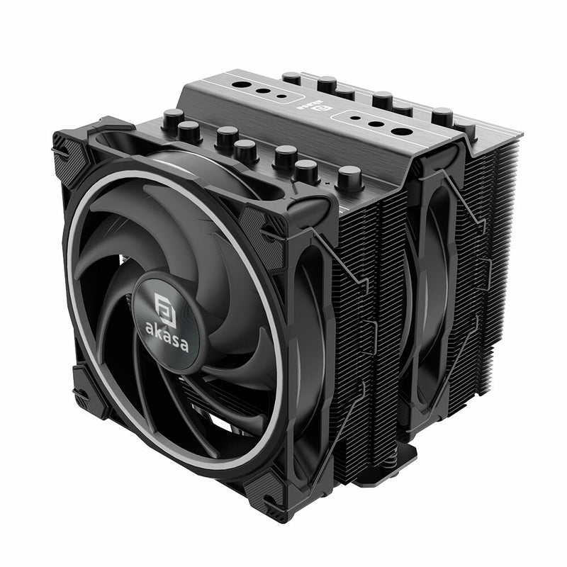 Akasa SOHO H7 Processor Air cooler 12 cm Black 1 pc(s) - (Brand New)