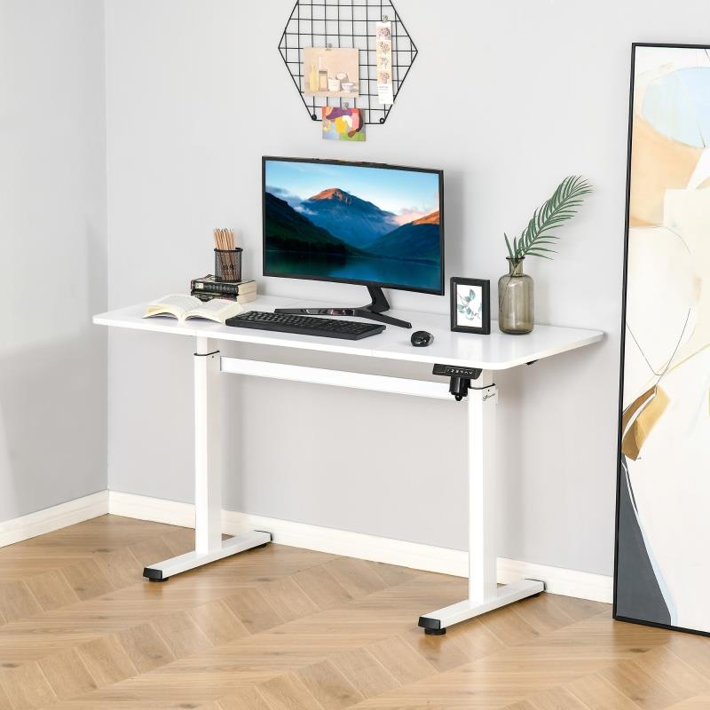 Vinsetto Electric Height Adjustable Standing Desk - White