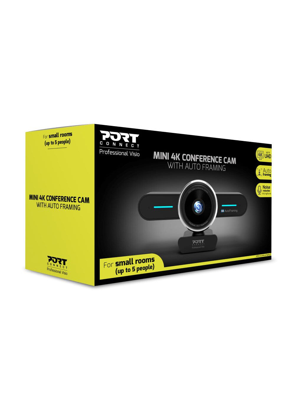 Port Designs 902003 video conferencing camera 8.29 MP Black 3840 x 2160 pixels 30 fps CMOS - image 8