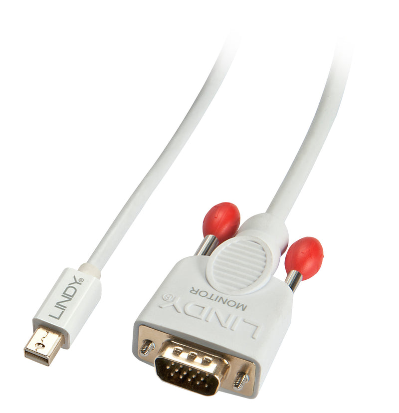 Lindy 1m Mini DisplayPort to VGA Cable, White