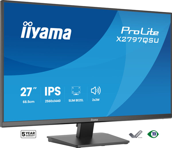 iiyama ProLite 27" QHD Monitor (X2797QSU-B1)