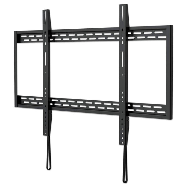 Manhattan Wall Mount for TV & Monitors (Fixed), For screens 60" to 100", VESA compatibility: all between 200x200mm to 900x600mm - check the dimensions of the four mounting holes on back of screen to ensure it fits, Max 50kg, Black, Bracket