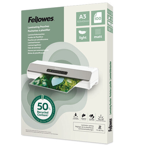 Fellowes 100143436 laminator pouch 100