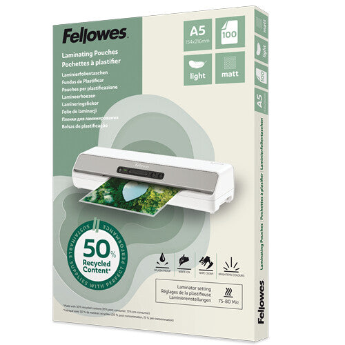 Fellowes 100143437 laminator pouch 100