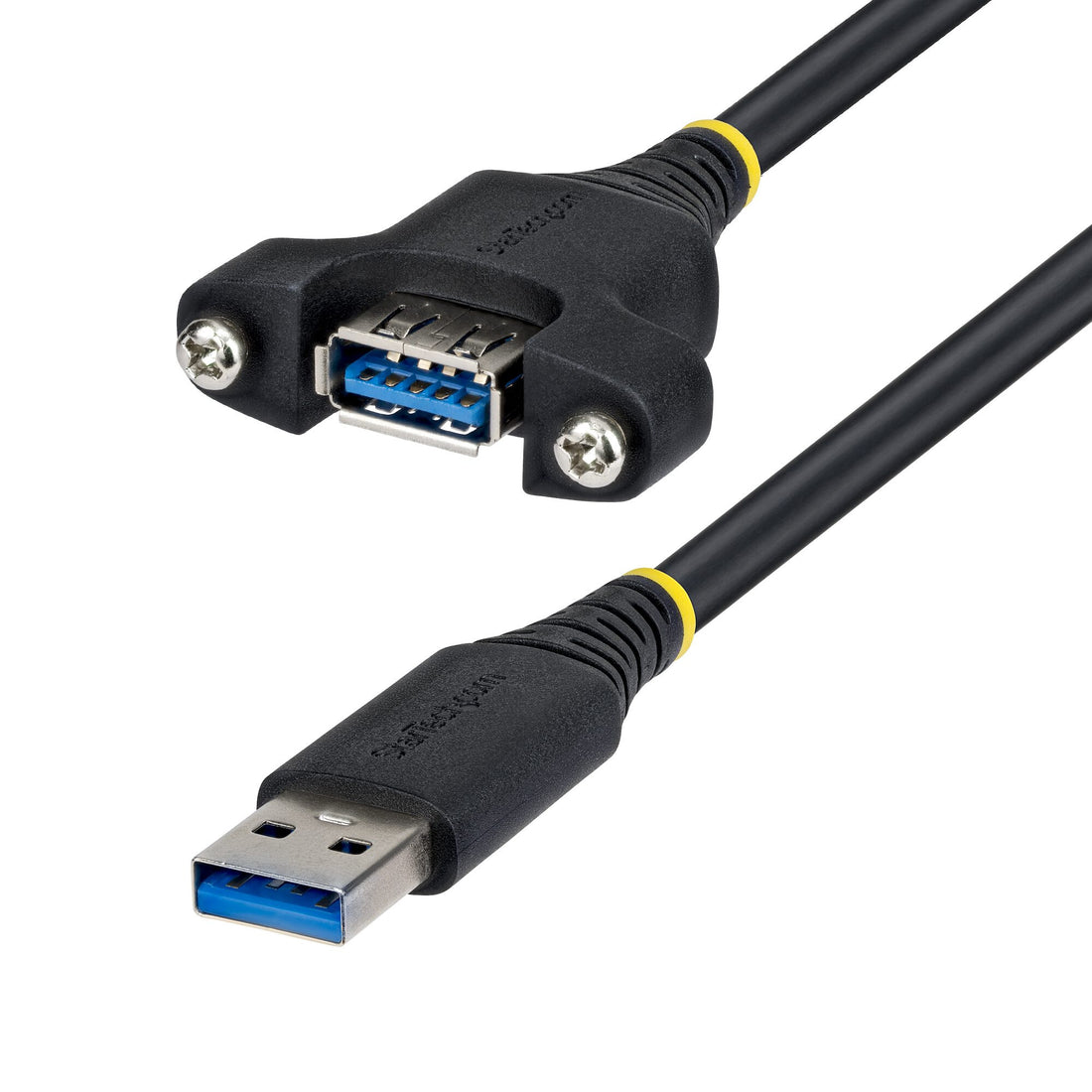 StarTech.com 2m Panel Mount USB Cable A to A, M/F, USB-A Male to Female Extension Cable, USB 5Gbps Panel Mount