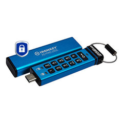 Kingston Technology IronKey 256GB USB-C Keypad 200C, FIPS 140-3 Lvl 3 (Pending) AES-256