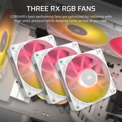 Corsair iCUE LINK TITAN RX RGB Processor All-in-one liquid cooler 12 cm White 1 pc(s)