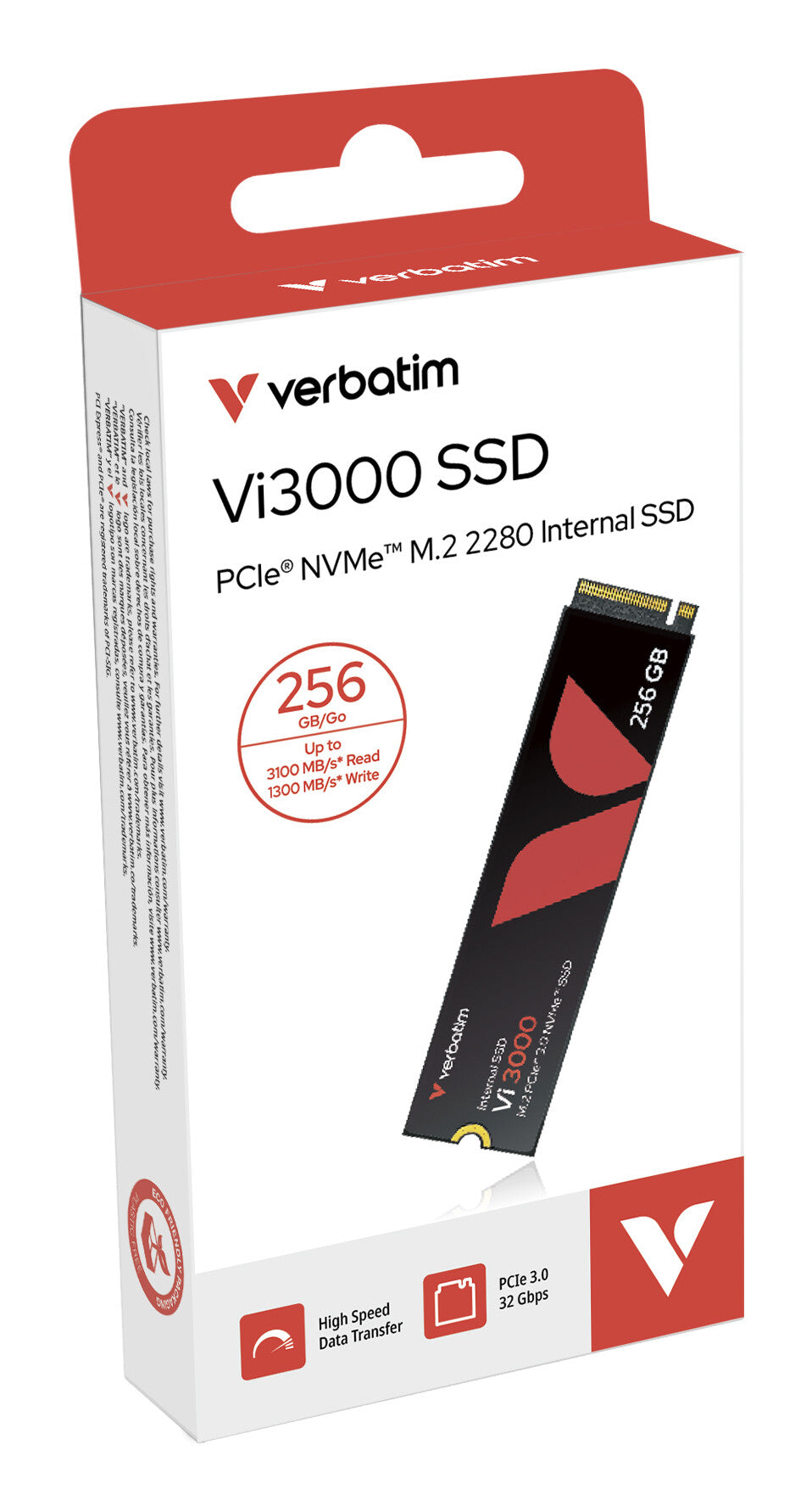 Verbatim Vi3000 PCIe NVMe M.2 SSD 256GB