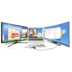 j5create JUD380 USB™ 3.0 Mini Dock, includes 1x HDMI port and 3x USB ports, Silver