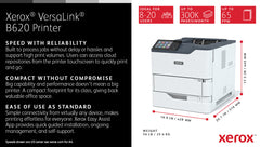 Xerox VersaLink B620 A4 61ppm Duplex Printer PS3 PCL5e/6 2 Trays 650 Sheets