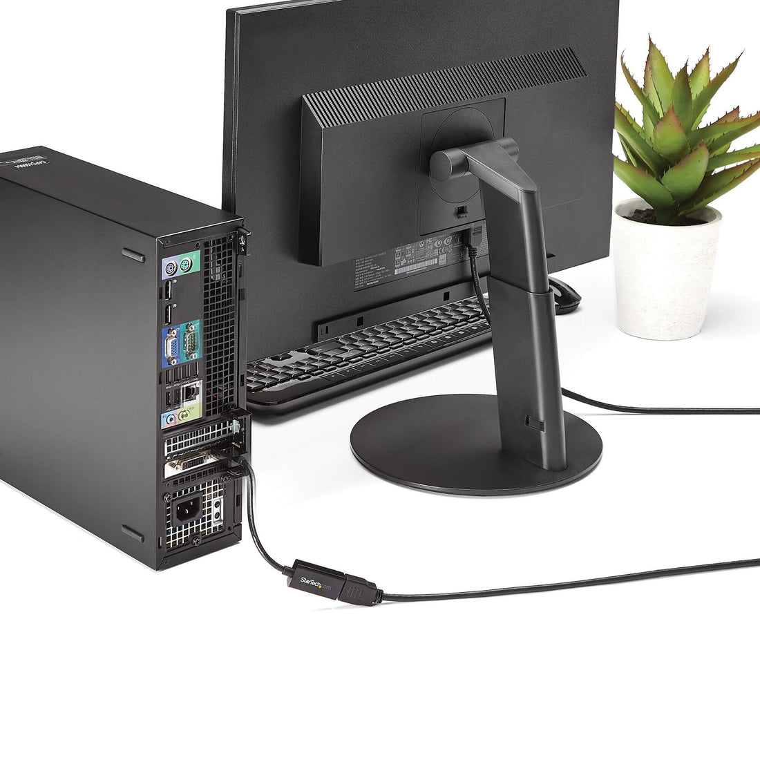 StarTech.com DisplayPort to HDMI Adapter - 4K 30Hz Active DisplayPort to HDMI Video Converter - DP to HDMI - image 2