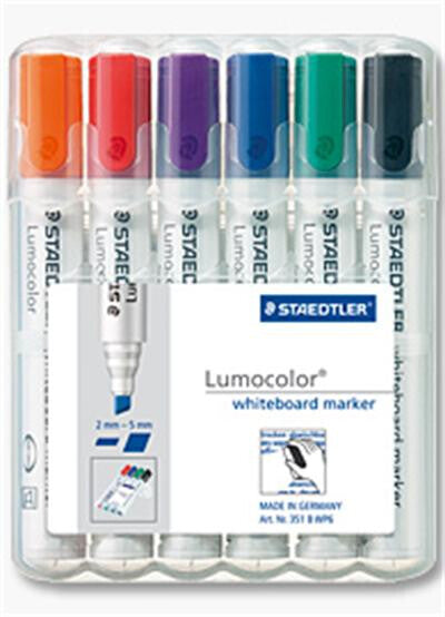 Staedtler 351 B WP6 marker 6 pc(s) Black, Blue, Green, Orange, Red, Violet