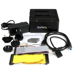 StarTech.com Dual-Bay USB 3.0 to SATA and IDE Hard Drive Docking Station, USB Hard Drive Dock, External 2.5/3.5