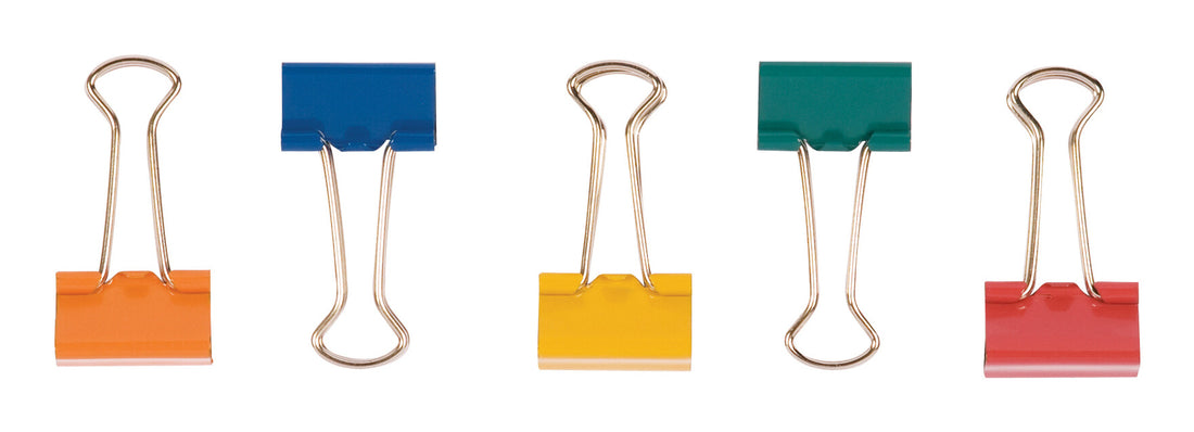 Q-CONNECT Foldback Clips, 19mm – Assorted colors