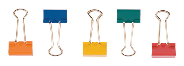 Q-CONNECT Foldback Clips, 19mm – Assorted colors