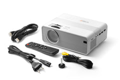 Technaxx TX-127 Standard throw projector 2000 ANSI lumens LCD 1080p (1920x1080) Silver, White