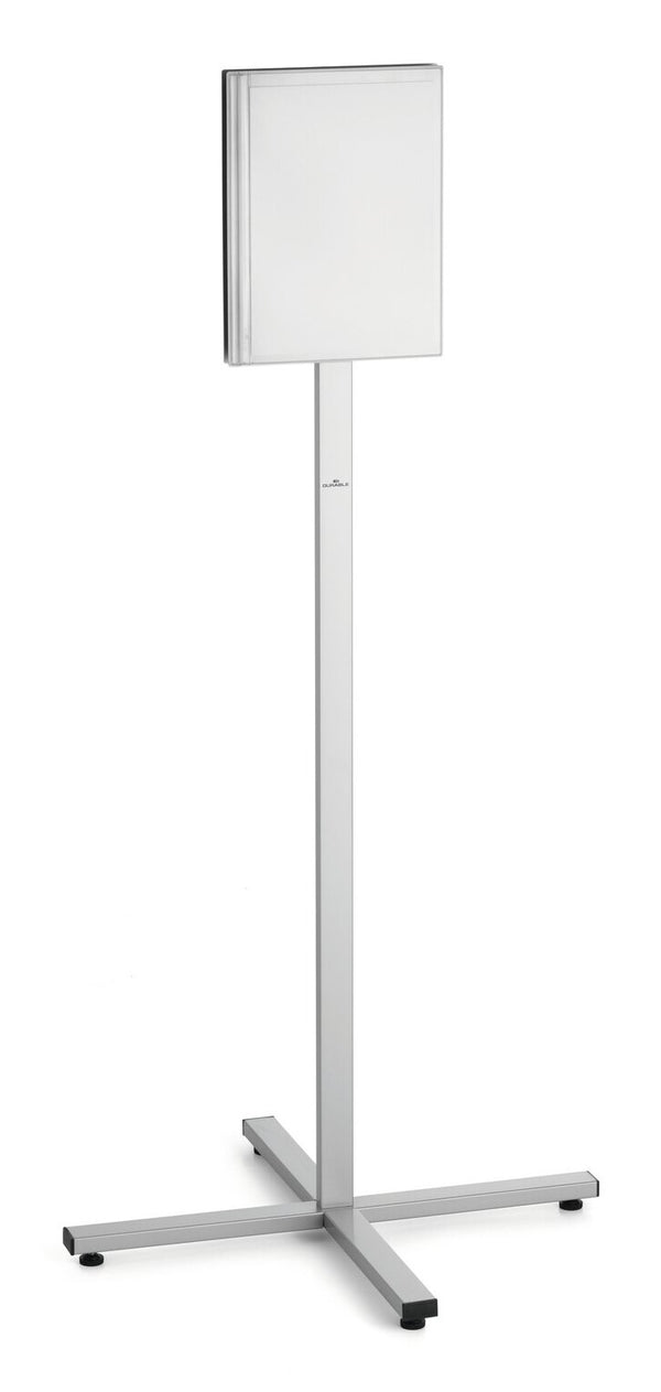 Durable 502057 sign holder/information stand A4 Stainless steel Anthracite, Grey