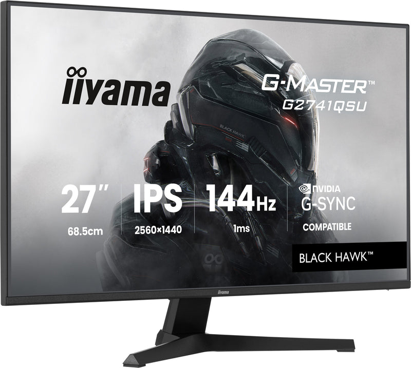iiyama G-MASTER 27" Black Hawk 144Hz Gaming Monitor (G2741QSU-B1)