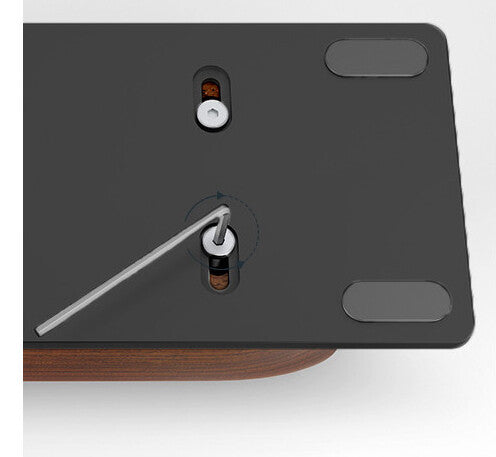 Alba Wooden and black aluminium computer/tablet stand - image 6