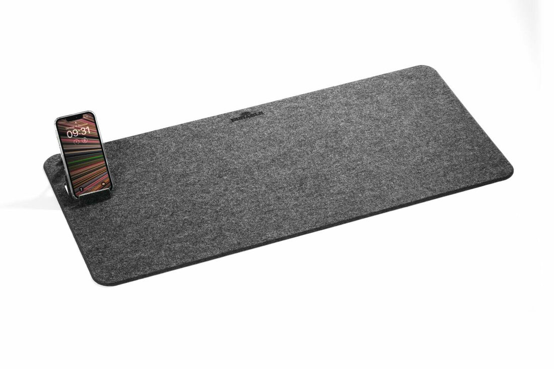 Durable 708158 desk pad PET felt Charcoal - image 5