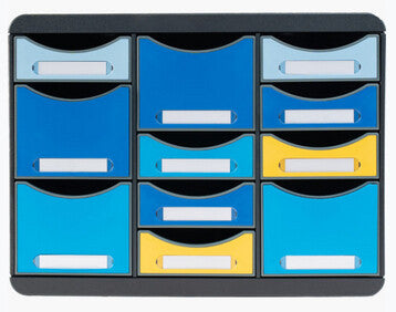 Exacompta Store Box Multi Bee Blue - Assorted Colours - New