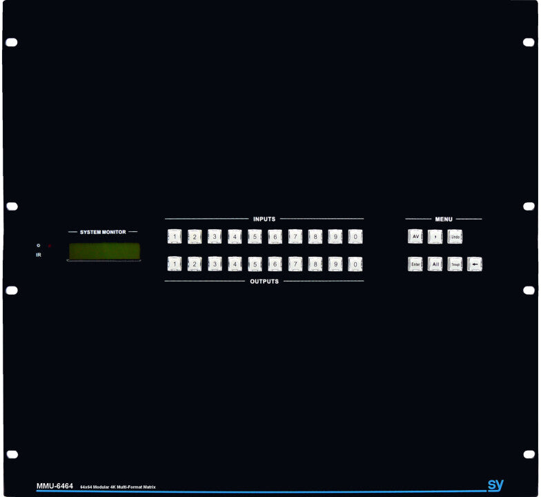 SY Electronics SY-MMU-6464 matrix switcher Modular AV matrix switchers Built-in display