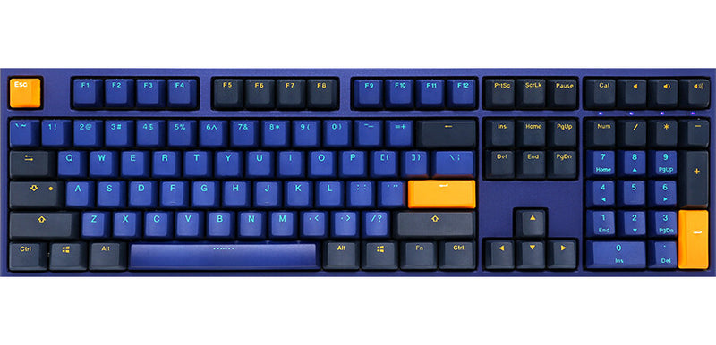 Ducky One 2 Horizon keyboard Gaming USB UK English Black, Blue, Yellow