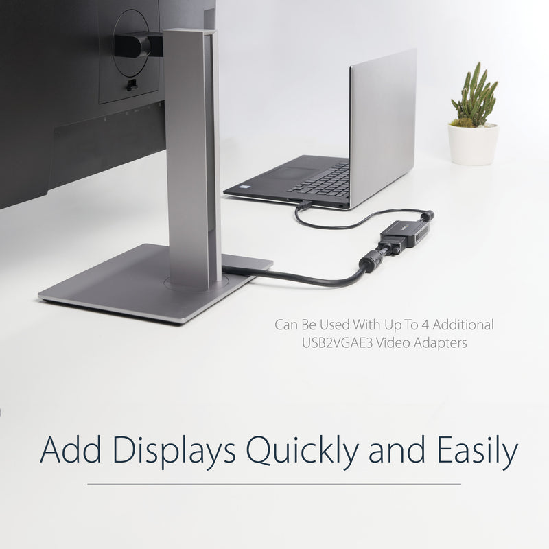 StarTech.com USB 2.0 to VGA Adapter, USB to VGA Monitor Converter for Windows, 1080p (no support for macOS/ChromeOS/Linux) - TAA