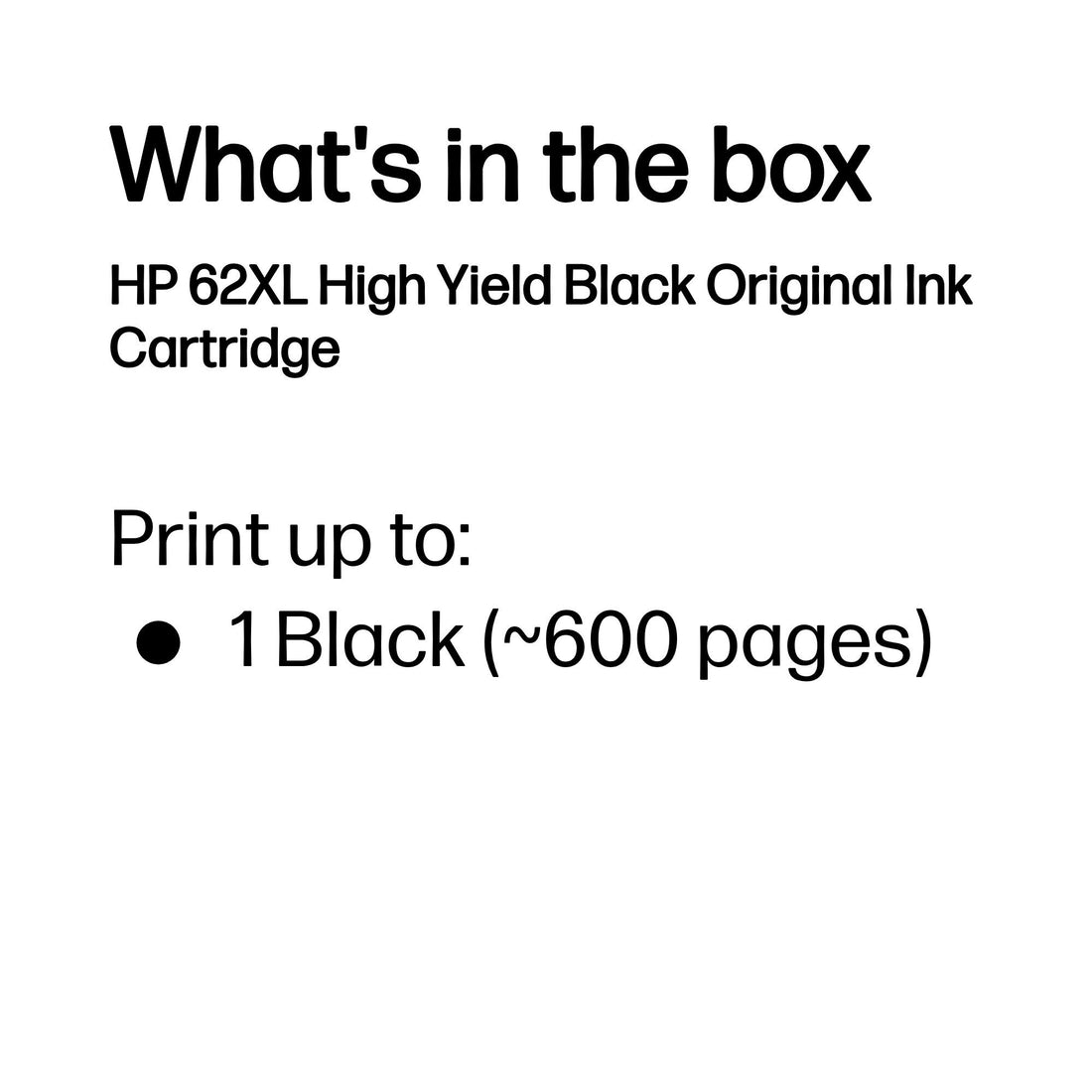 HP 62XL High Yield Black Original Ink Cartridge - image 3