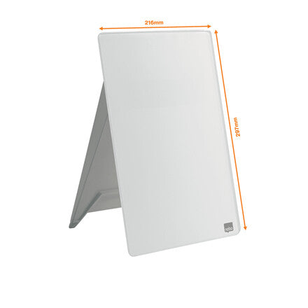 Nobo Desktop Whiteboard Easel With Dry Erase Glass Surface 21,6x29,7cm - image 4