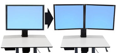 Ergotron WorkFit Convert-to-Dual Kit from Single HD 55.9 cm (22") Desk