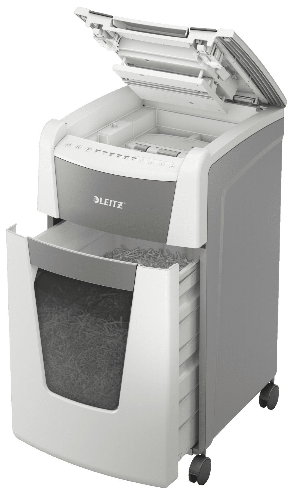 Leitz P5 60L paper shredder Micro-cut shredding 55 dB 23 cm Black, Silver, White - image 3