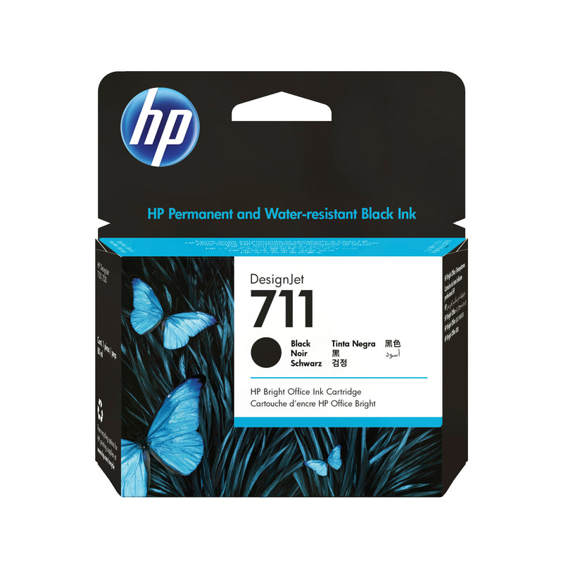 HP 711 80-ml Black DesignJet Ink Cartridge