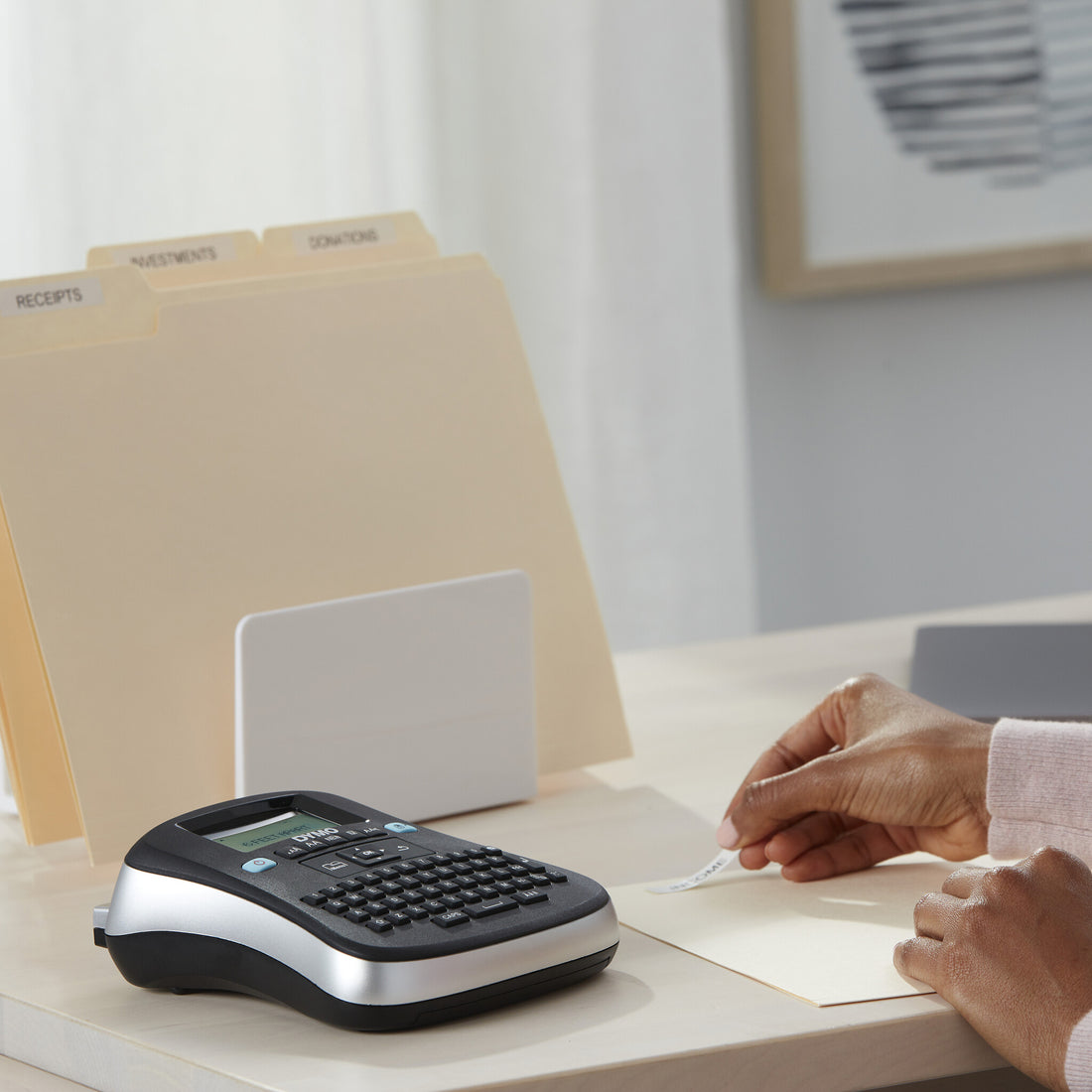 DYMO LabelManager 210D+ Handheld Label Maker Kit | QWERTY Keyboard | with 12mm Black on White D1 Labels - image 6