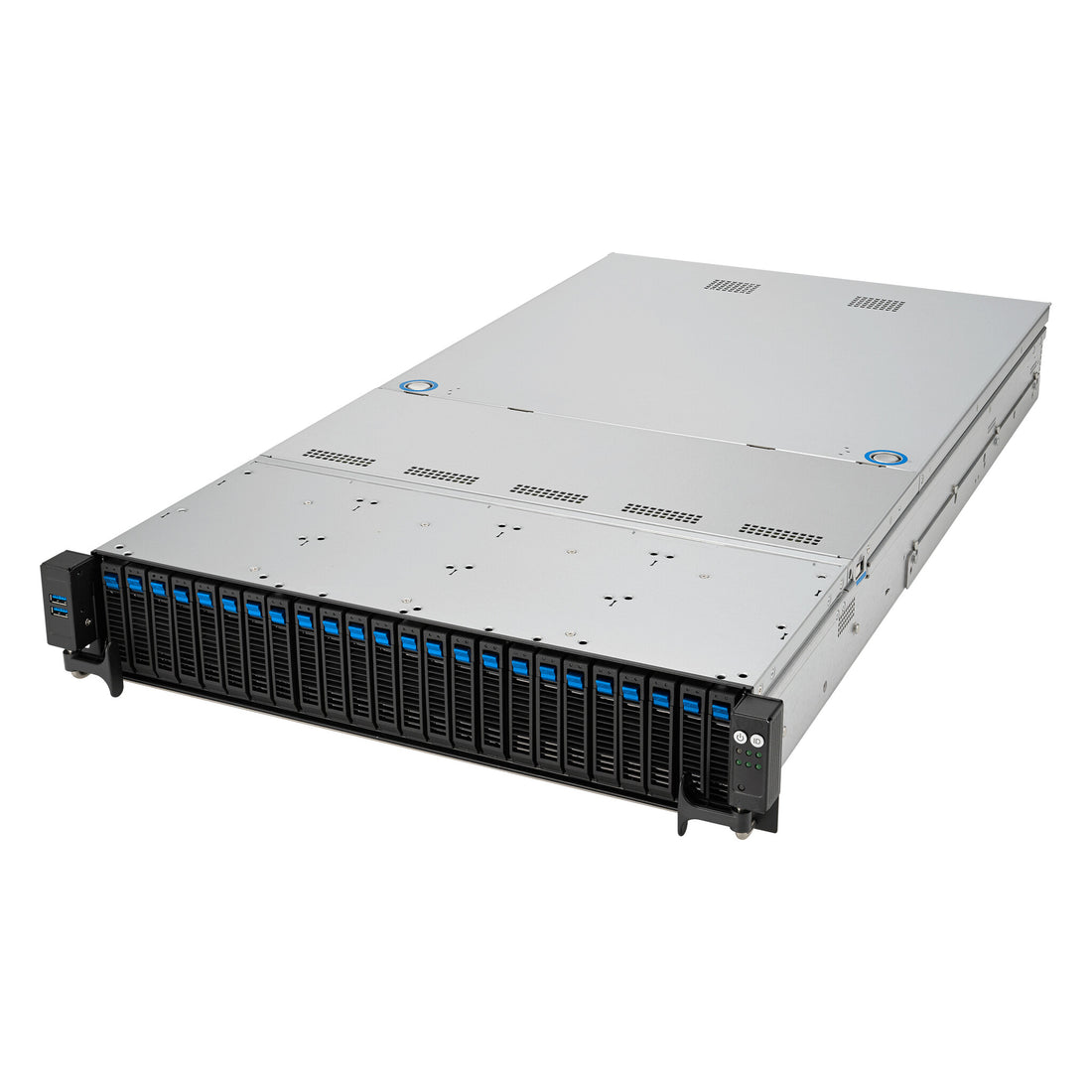 ASUS RS521A-E12-RS24U Socket SP5 Rack (2U) Black, Silver