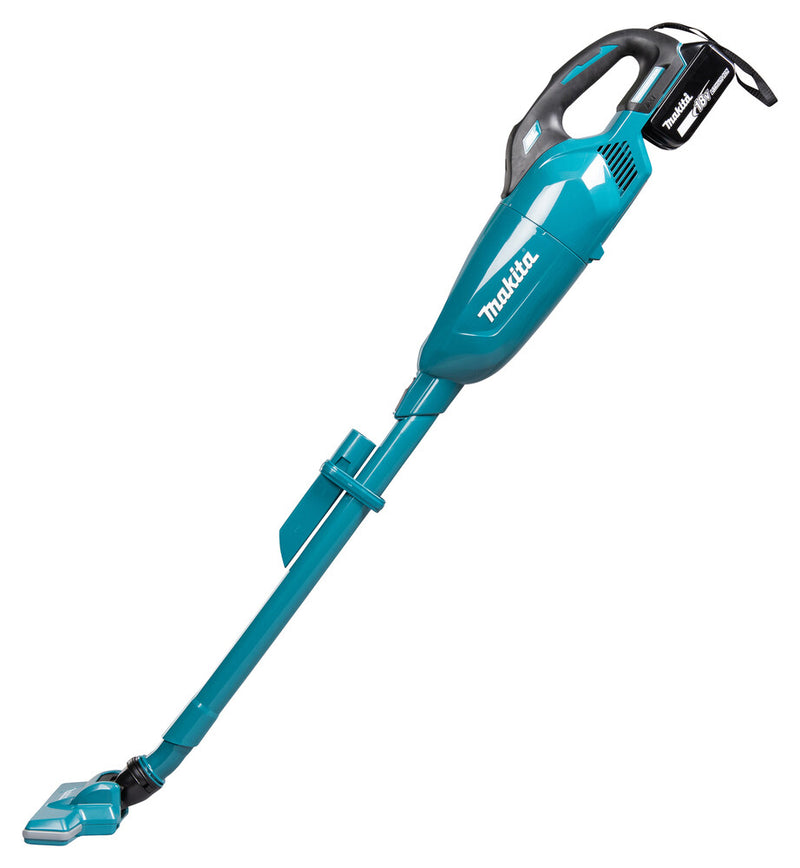 Makita DCL284FZB stick vacuum/electric broom 2-in-1 stick vacuum Battery Dry Black, Teal