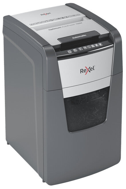 Rexel Optimum AutoFeed+ 150M paper shredder Micro-cut shredding 55 dB 22 cm Black, Silver - image 3