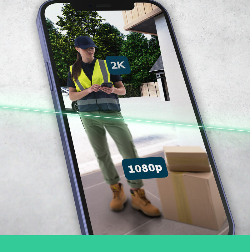 Arlo Essential 2K Video Doorbell & Chime White