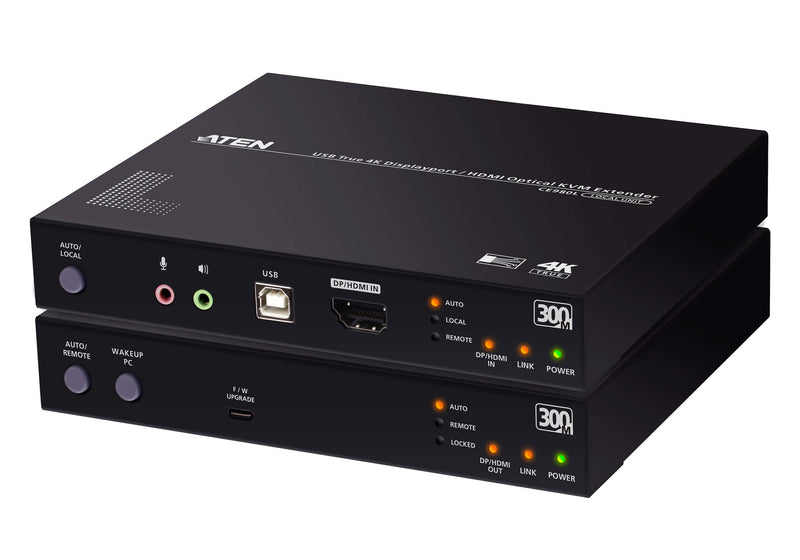 ATEN True 4K DP/HDMI Optical KVM 300m