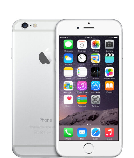 Orange iPhone Apple 6 11.9 cm (4.7") Single SIM iOS 9 4G 16 GB Silver