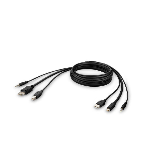 Belkin F1DN1CCBL-MP-10 KVM cable Black 3 m