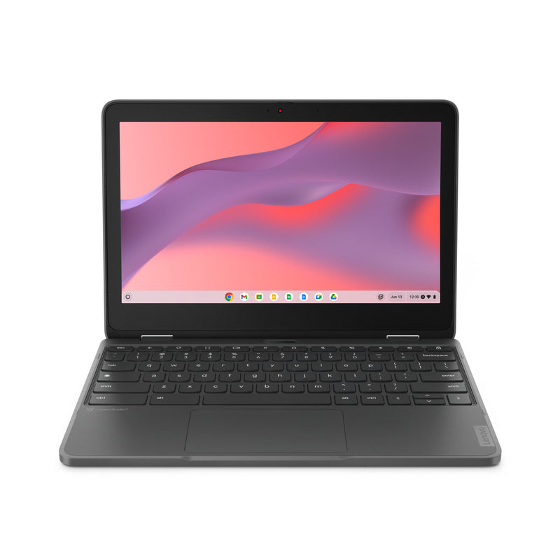 Lenovo 300e Yoga Chromebook Gen 4 MediaTek Kompanio 520 29.5 cm (11.6") Touchscreen HD 8 GB LPDDR4x-SDRAM 64 GB eMMC Wi-Fi 6 (802.11ax) ChromeOS UK English Grey