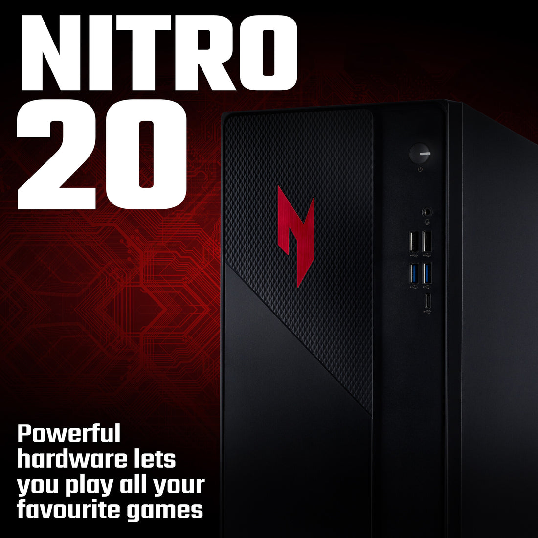 Acer NITRO 20 N20-101 Gaming Desktop - Intel Core 5-210H, 16GB, 512GB SSD, Nvidia GeForce RTX 5050, Windows - image 2