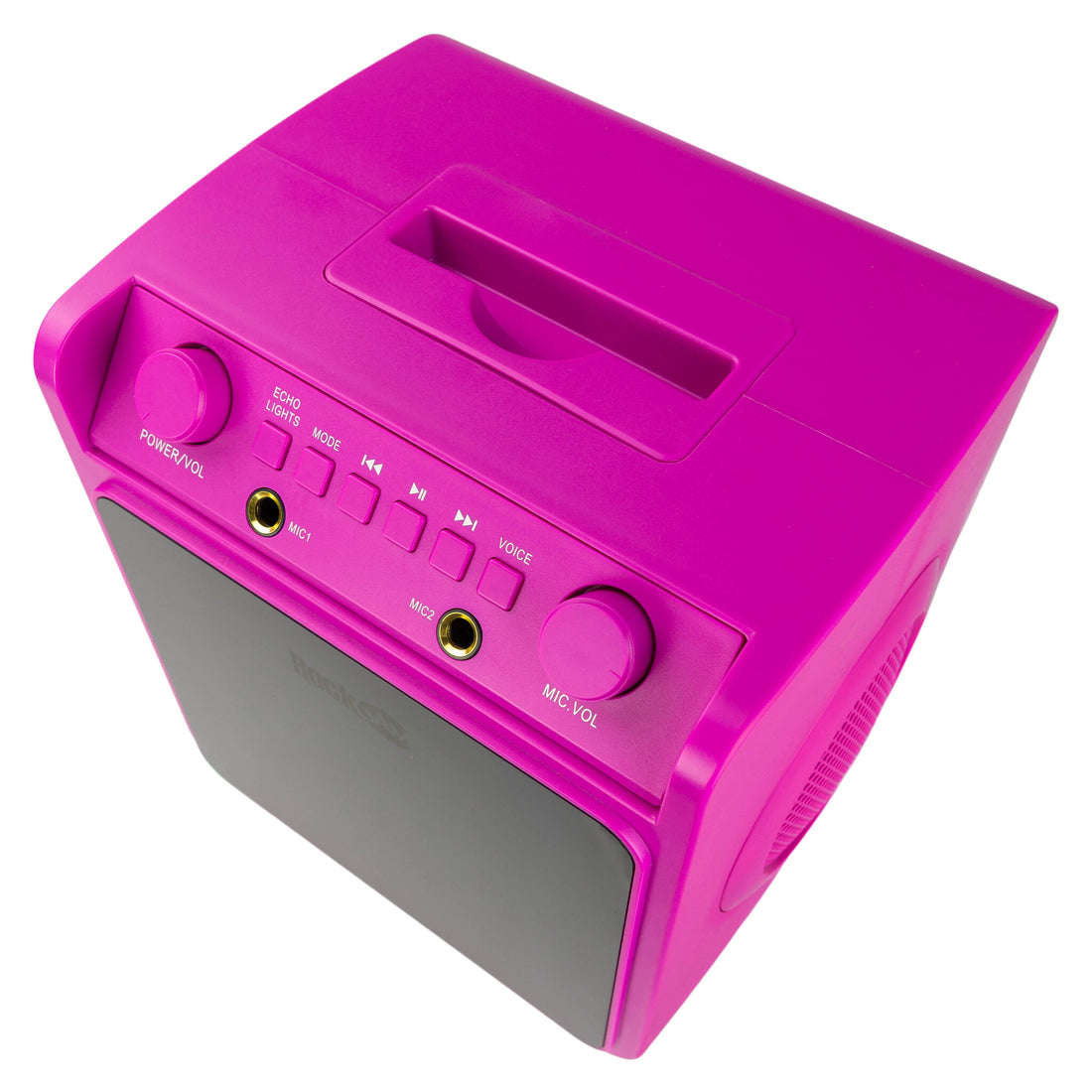 RockJam 10-Watt Rechargeable Bluetooth Karaoke Machine with Two Microphones, Voice Changing Effects & LED - image 6