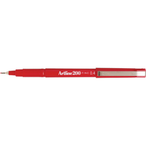 Artline 200 fineliner Red 12